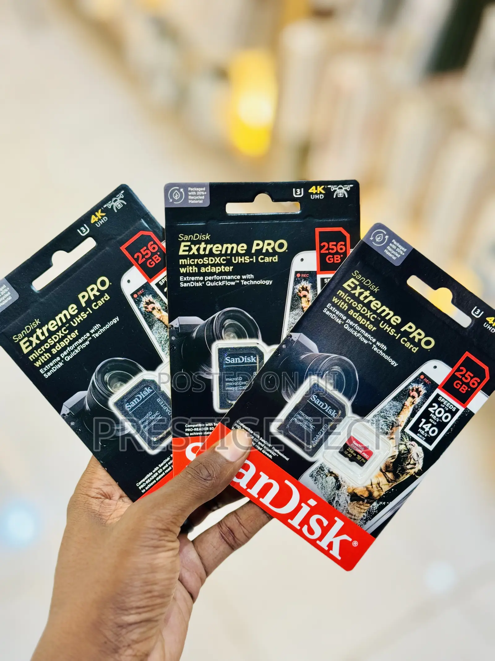 Sandisk 256gb Extreme Pro Memory Card / Microsd 200mb/S