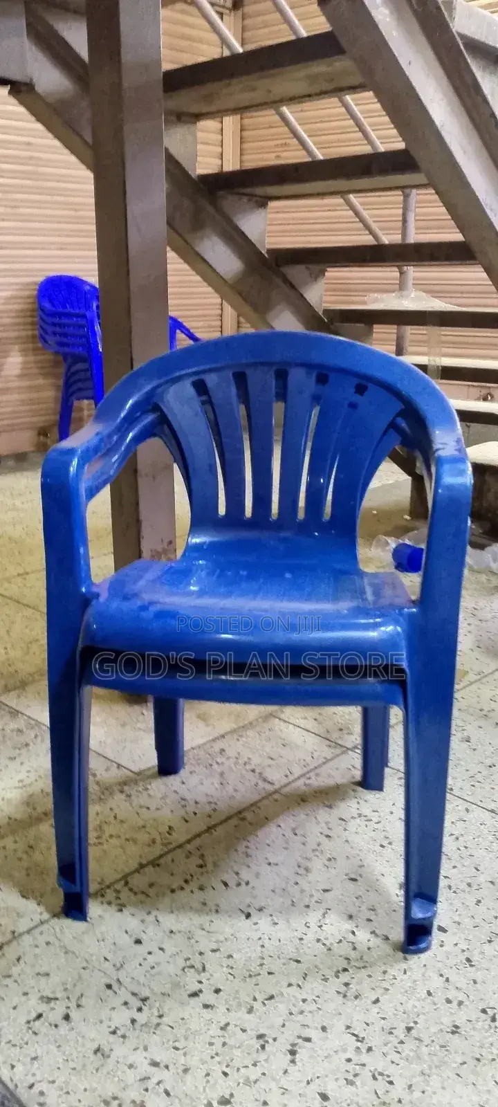 Blue Plastic Restaurant Chairs