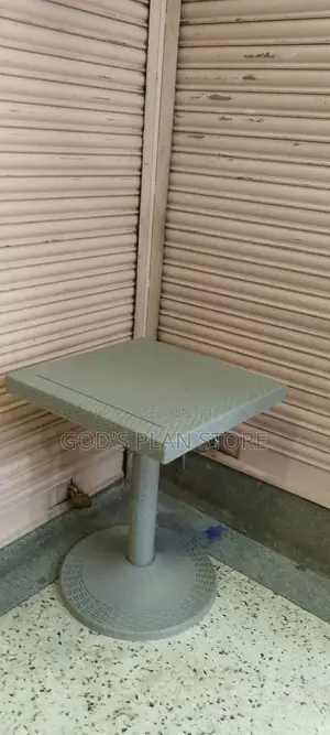 Gray Square Plastic Table