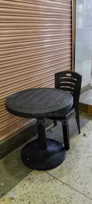 Plastic Reading Table Round and Chair
