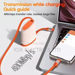 Desktop Expandable Data Cable Usb C Fast Charge Cable