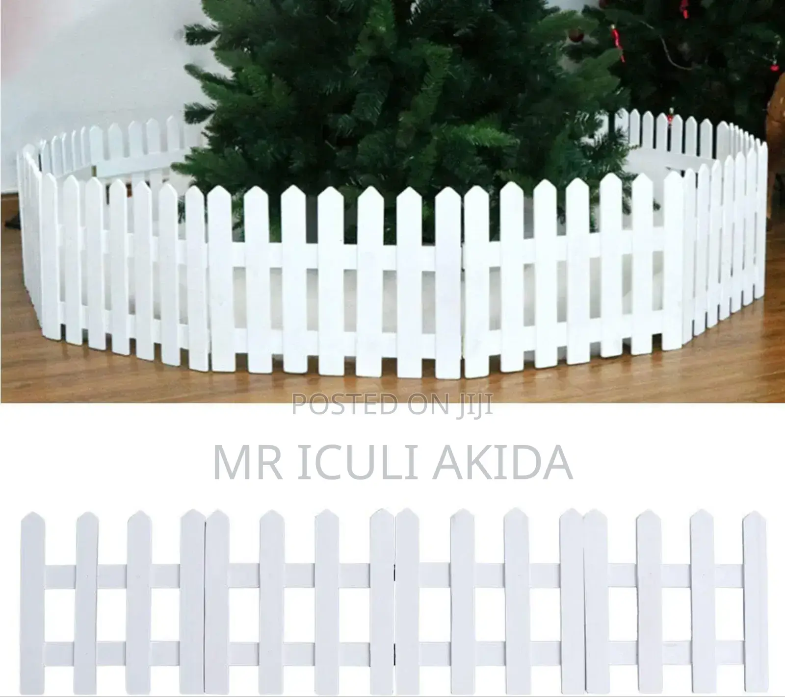 1.2mtrs White Wooden Picket Garden,Lawn,Mini House Fence