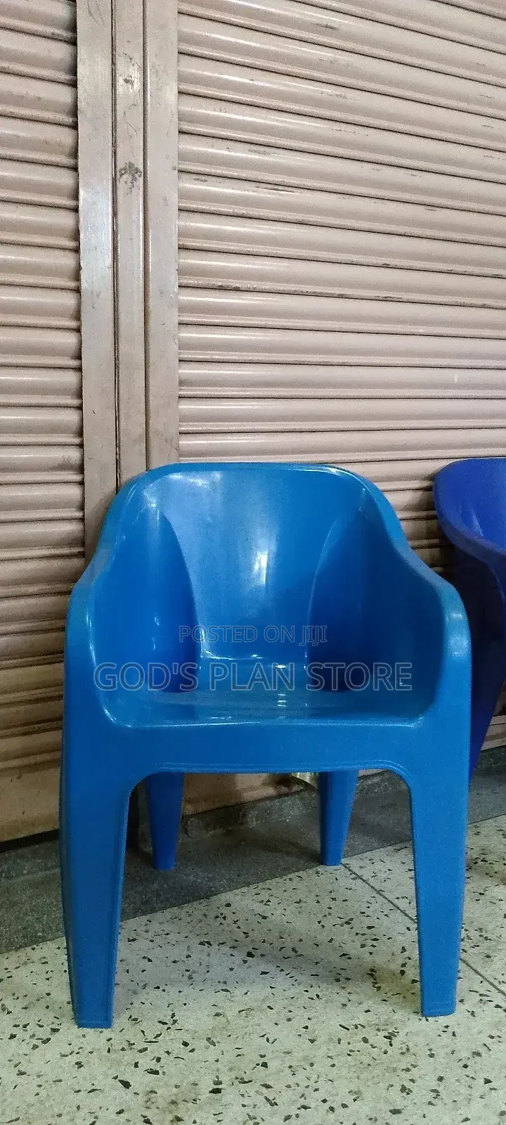 Blue Plastic Sofa Chairs