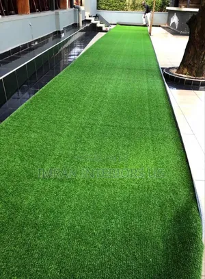 Green Artificial Turf Grass Carpet Water Proof Available.