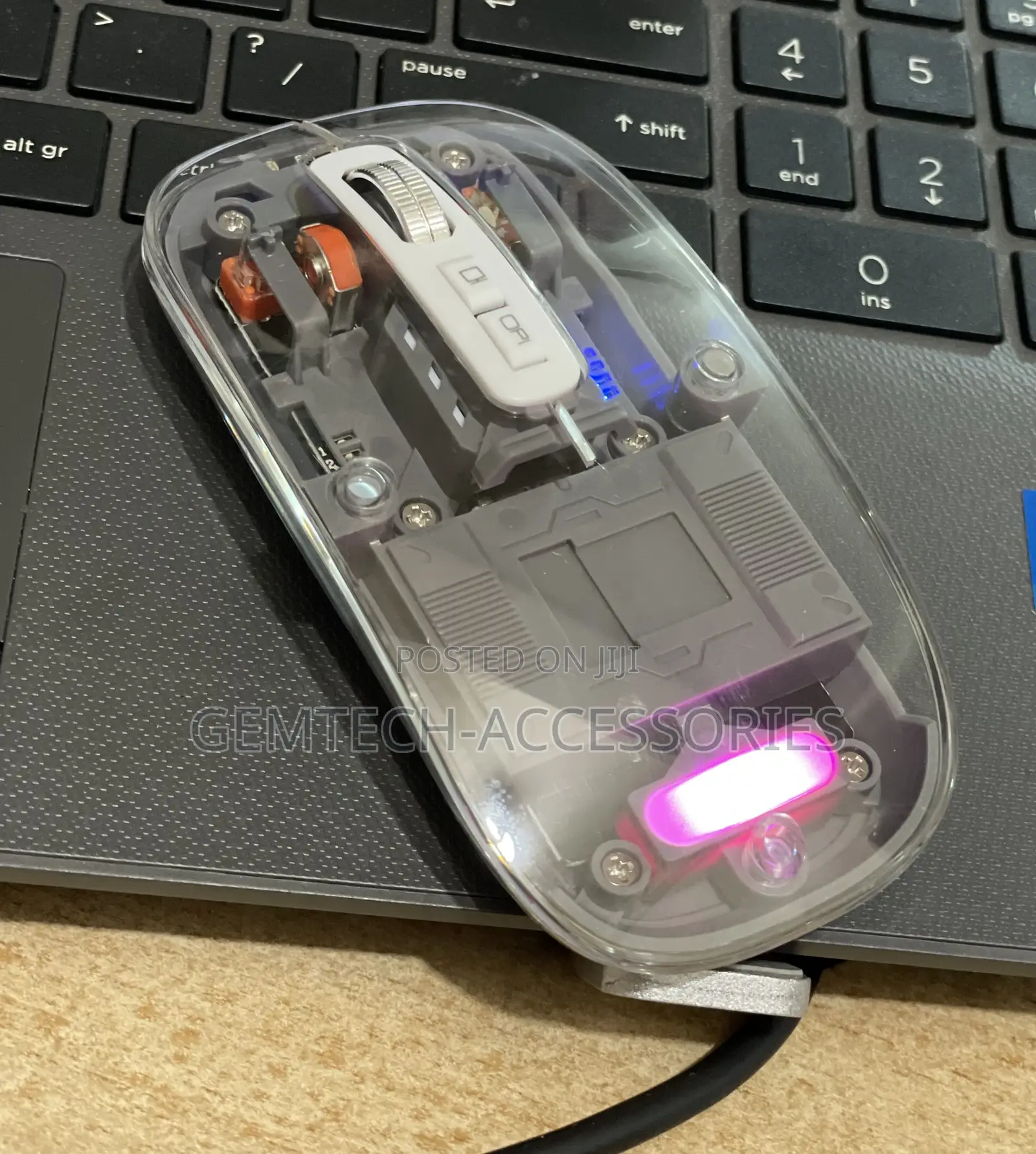 Transparent Rechargeable Wireless Mouse