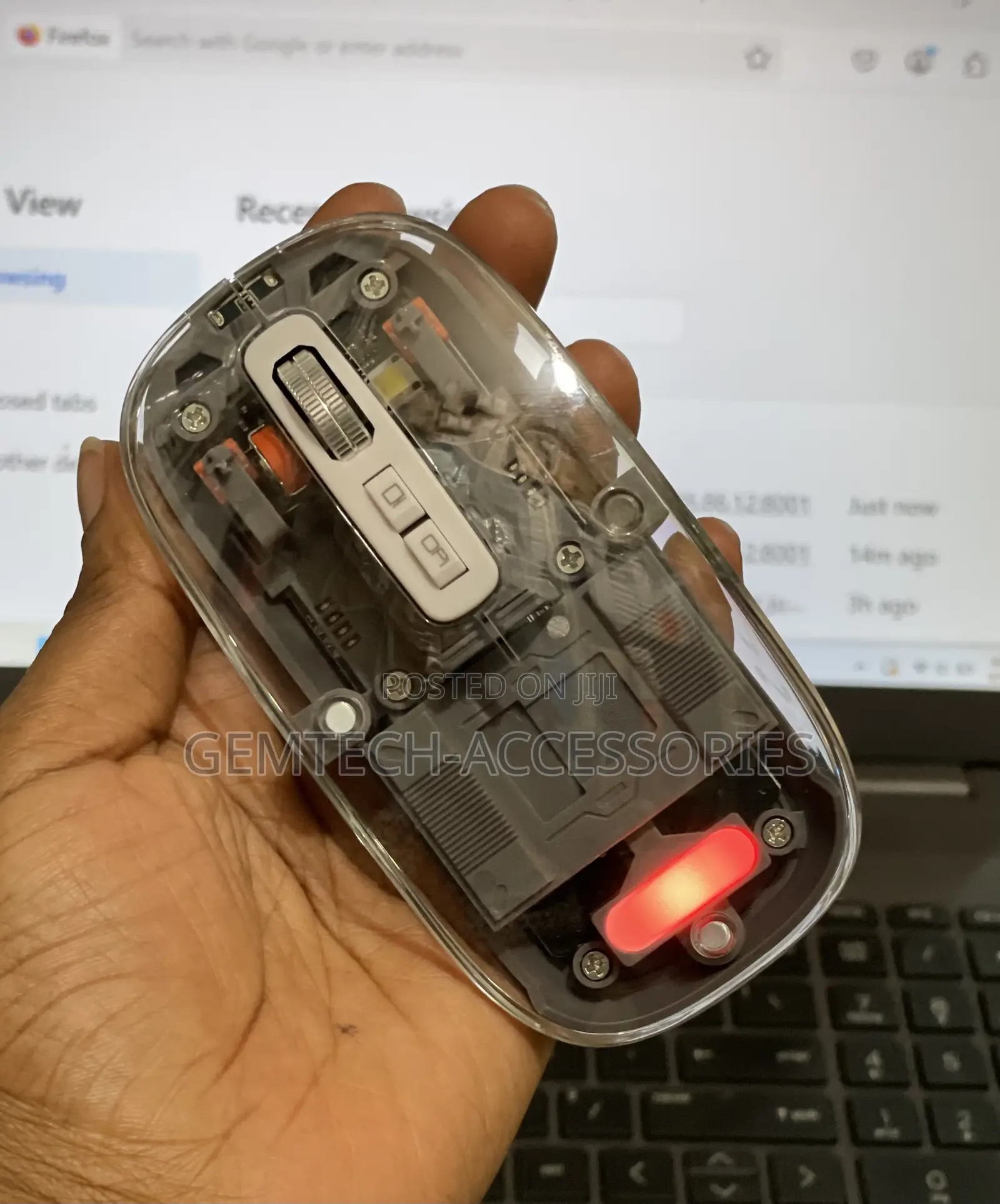 Transparent Rechargeable Wireless Mouse
