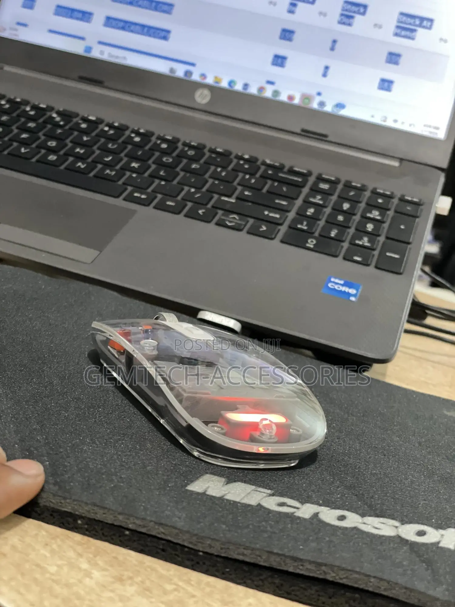 Transparent Rechargeable Wireless Mouse