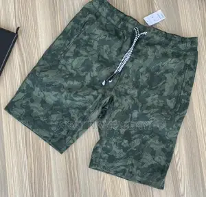 Green Camouflage Sweater Short