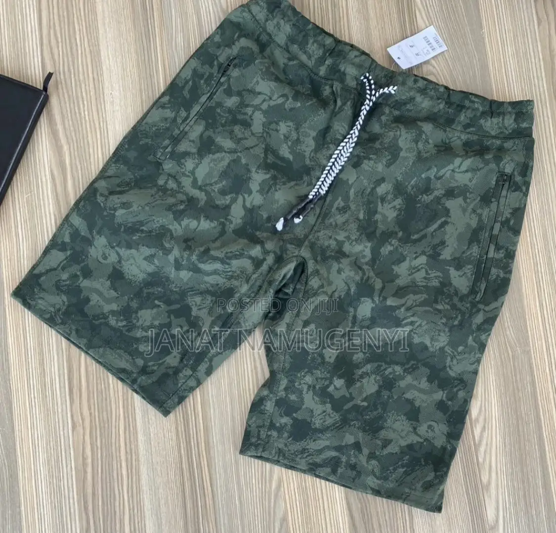 Green Camouflage Sweater Short