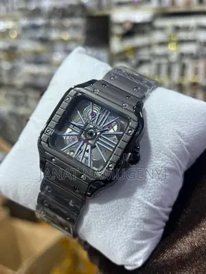 Black Cartier Watch