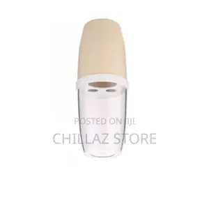 Toothbrush, Toothpaste Dispenser With Transparent Lid Cover