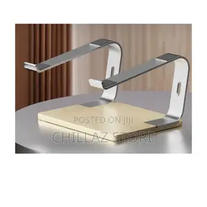 Portable Laptop Holder With Wooden Stand.