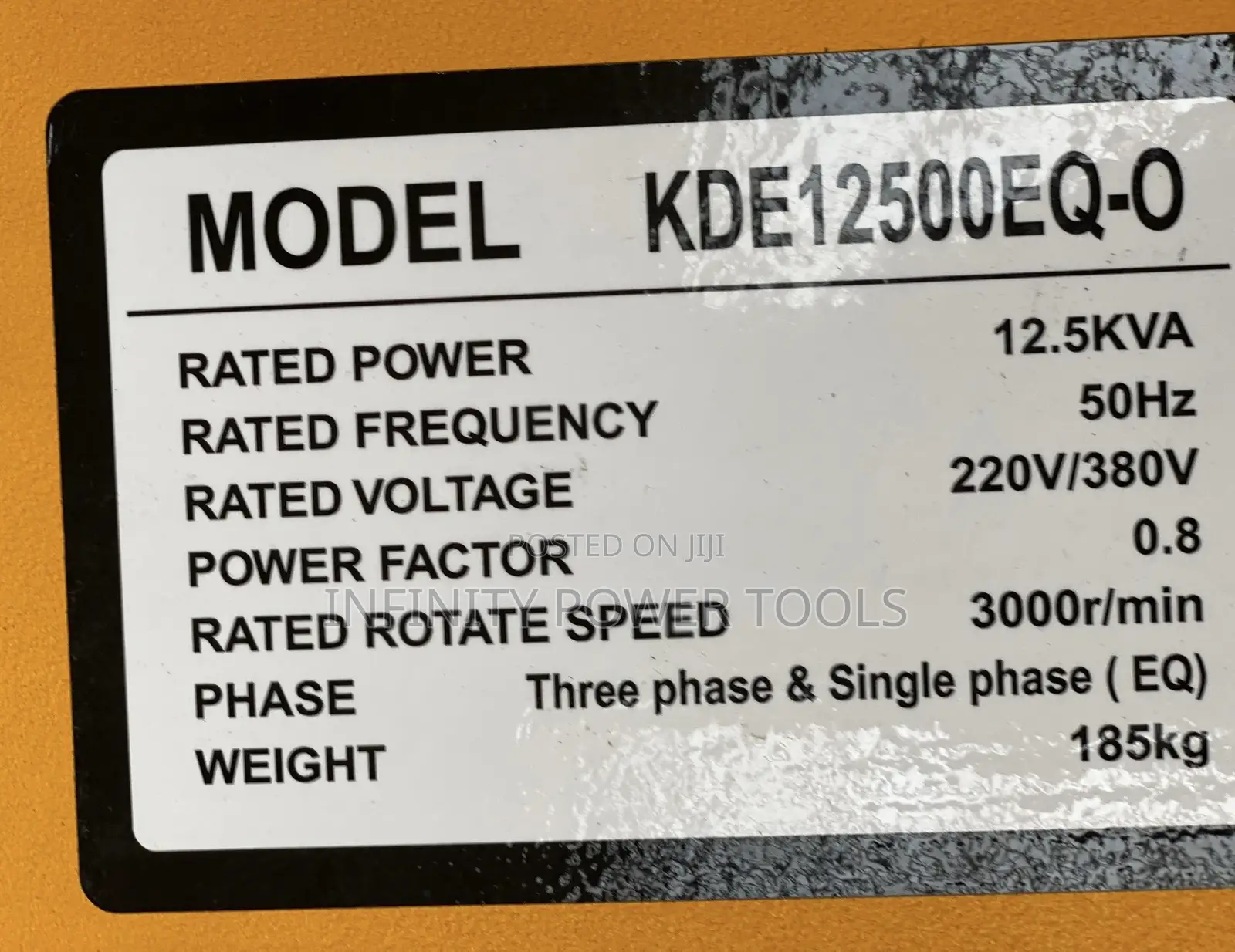 Low Noise Diesel Generator 12.5kva