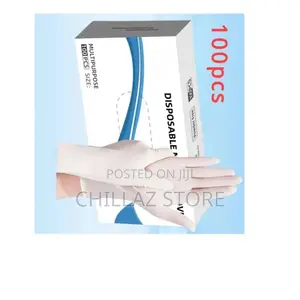 100pcs Nitrile Disposable Gloves.