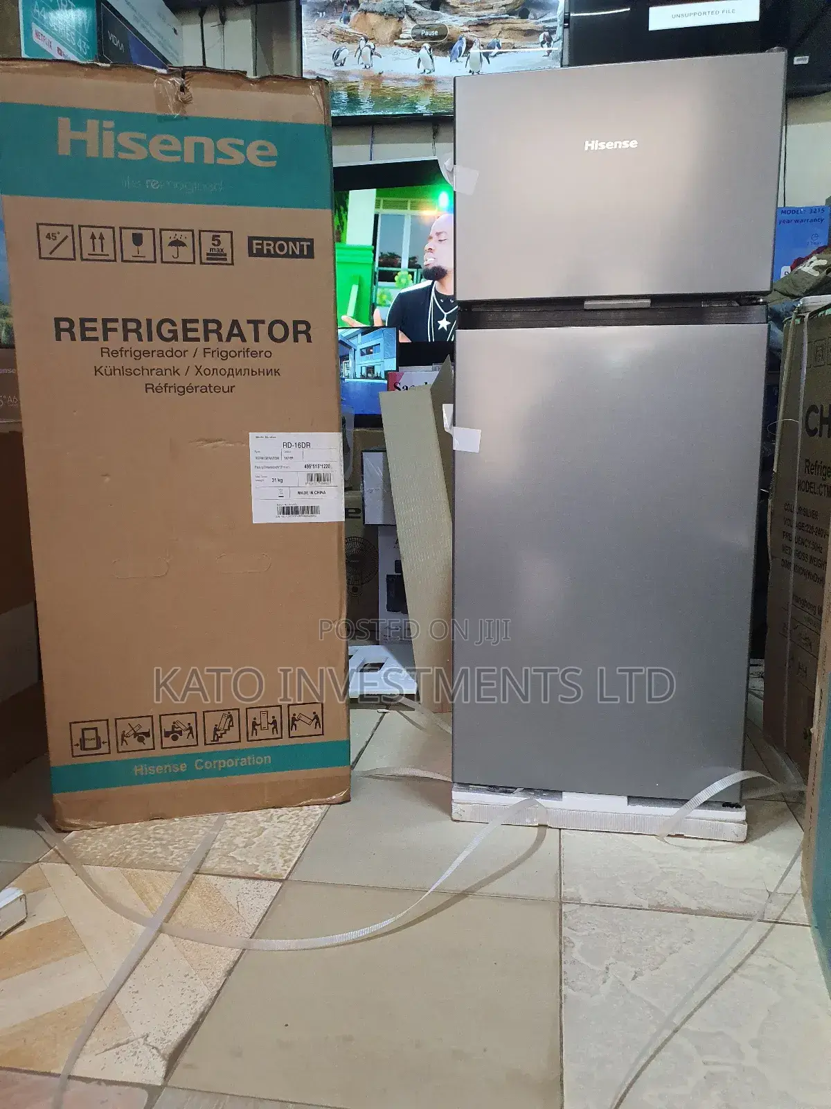 160litrs Hisense Fridge Gray Rd-16dr