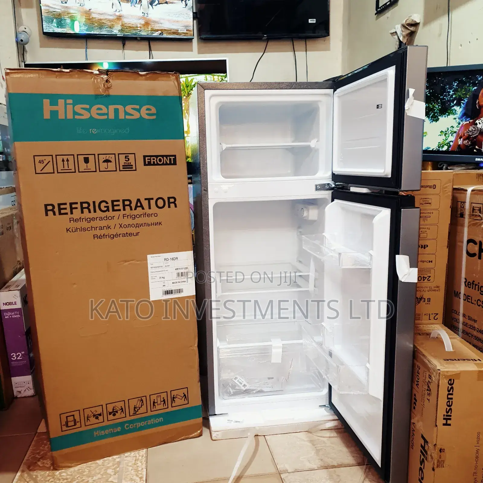 160litrs Hisense Fridge Gray Rd-16dr
