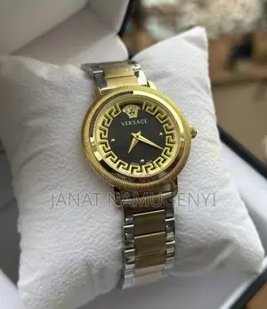 Versace Swiss Mode Gold Black Watch