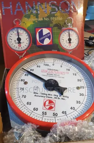 Mechanical Hanson Commercial Weigh Scales.