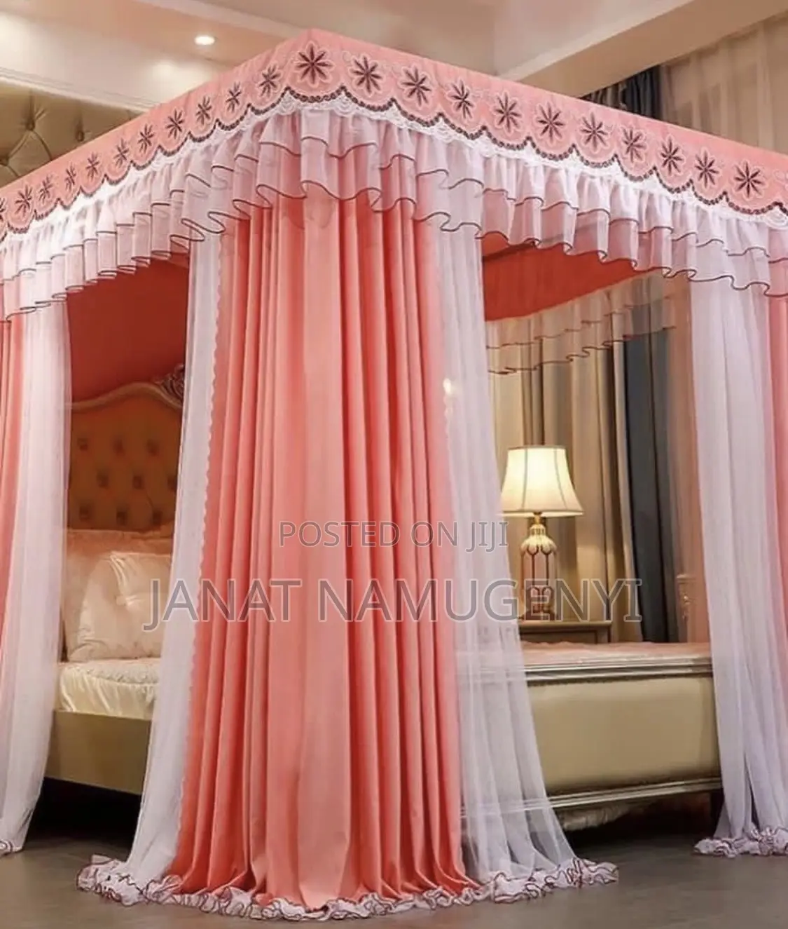 Pink Curtain Net Available