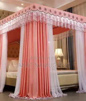 Pink Curtain Net Available