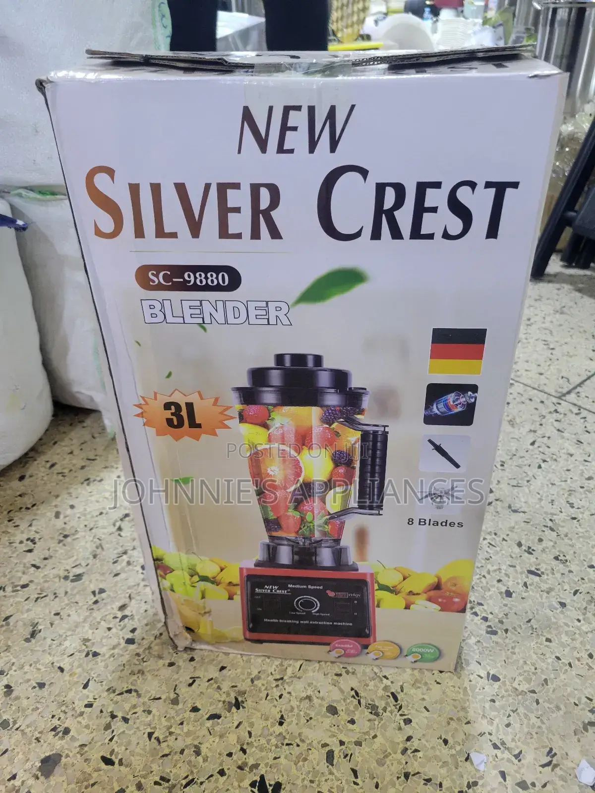 New Silver Crest Electric Commercial Blender 3l