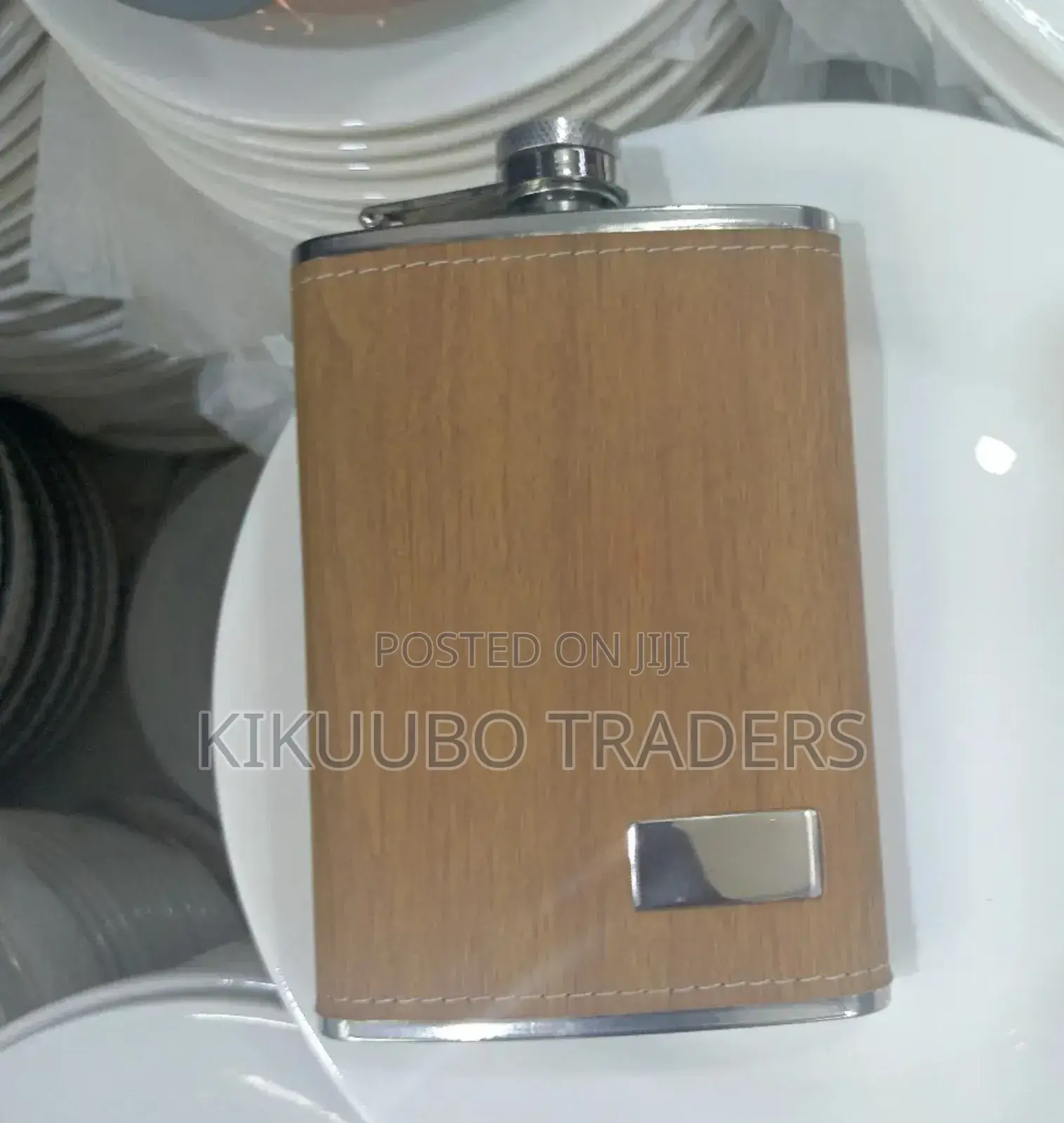 Classic Leather Coated Steel Hip Flask