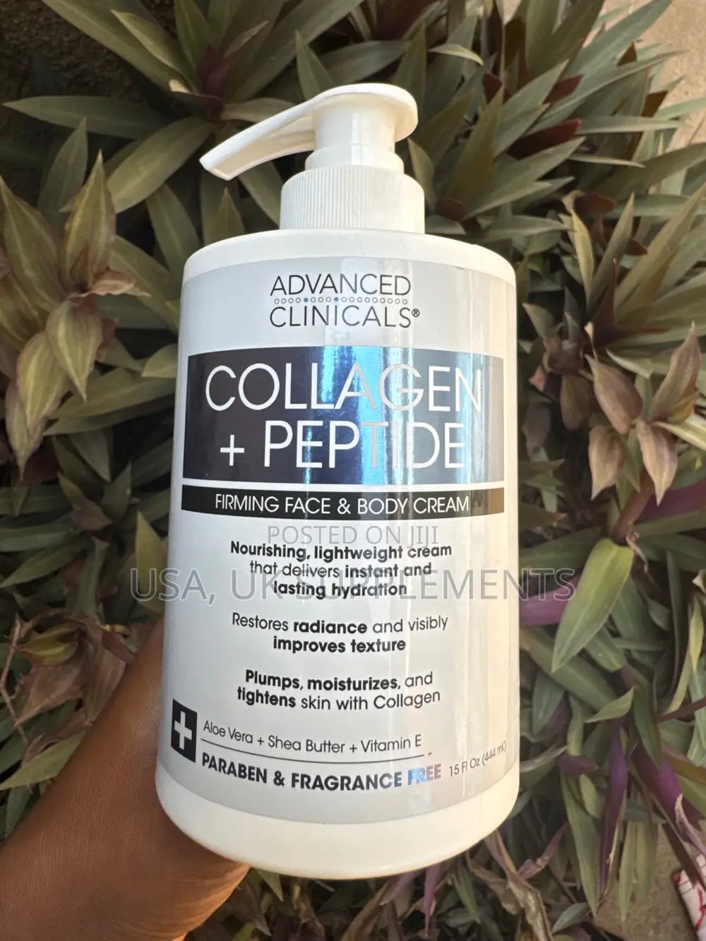 Advanced Clinicals Collagen+Peptides Lotion