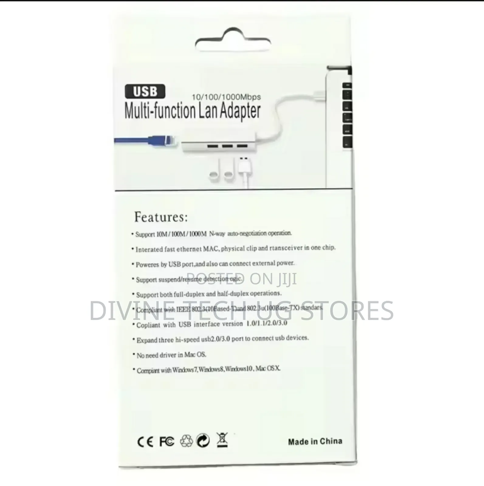 Usb 3.0 to Rj45 Multi-Function Lan Adapter