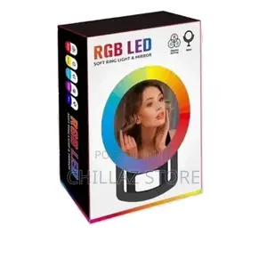RGB Led Soft Ring Light and Mirror.