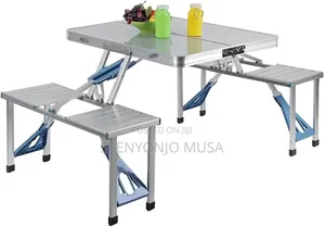 Portable Folding Picnic Table Chair Set Heavy-Duty Outdoor Camping