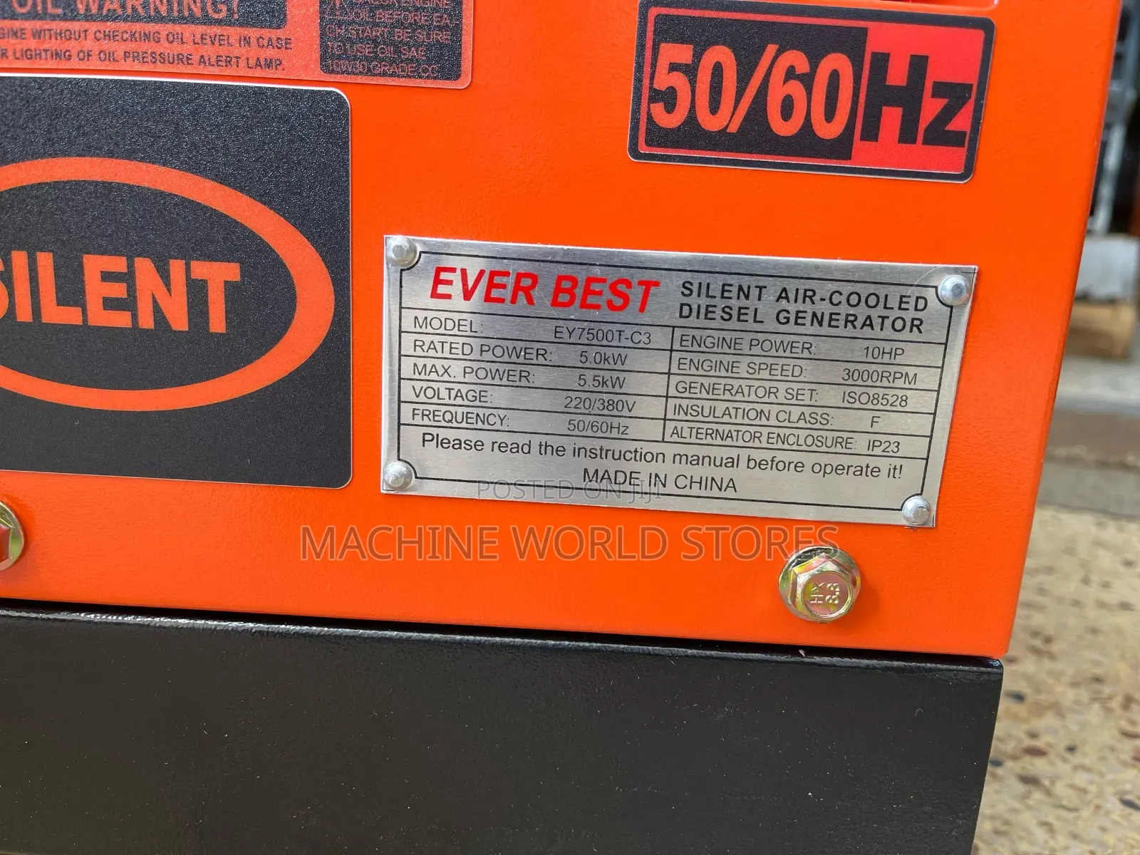 3phase Silent Diesel Generator Everbest
