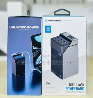 Powerology 50000mah Power Bank 65w 3×Pd Type-C and 3×Usb-A