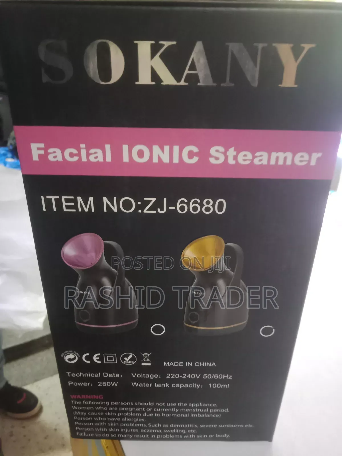Hand Held Sokany Electric Facial Steamer
