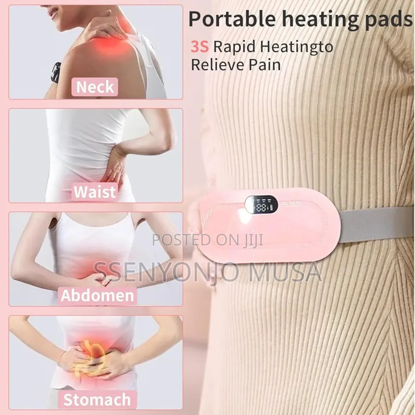 Portable Cramps Belt Menstrual Heating Pad -Relief From Menstrual