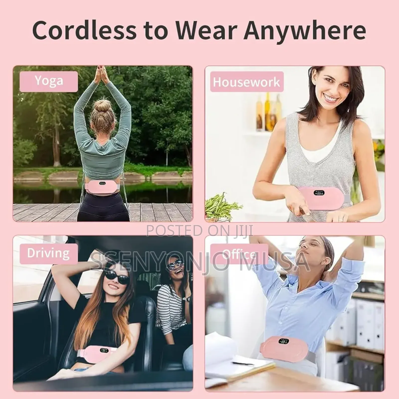 Portable Cramps Belt Menstrual Heating Pad -Relief From Menstrual