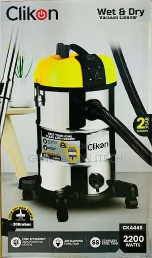 30 Litres Wet and Dry Blow Vaccuum Cleaner - Click On
