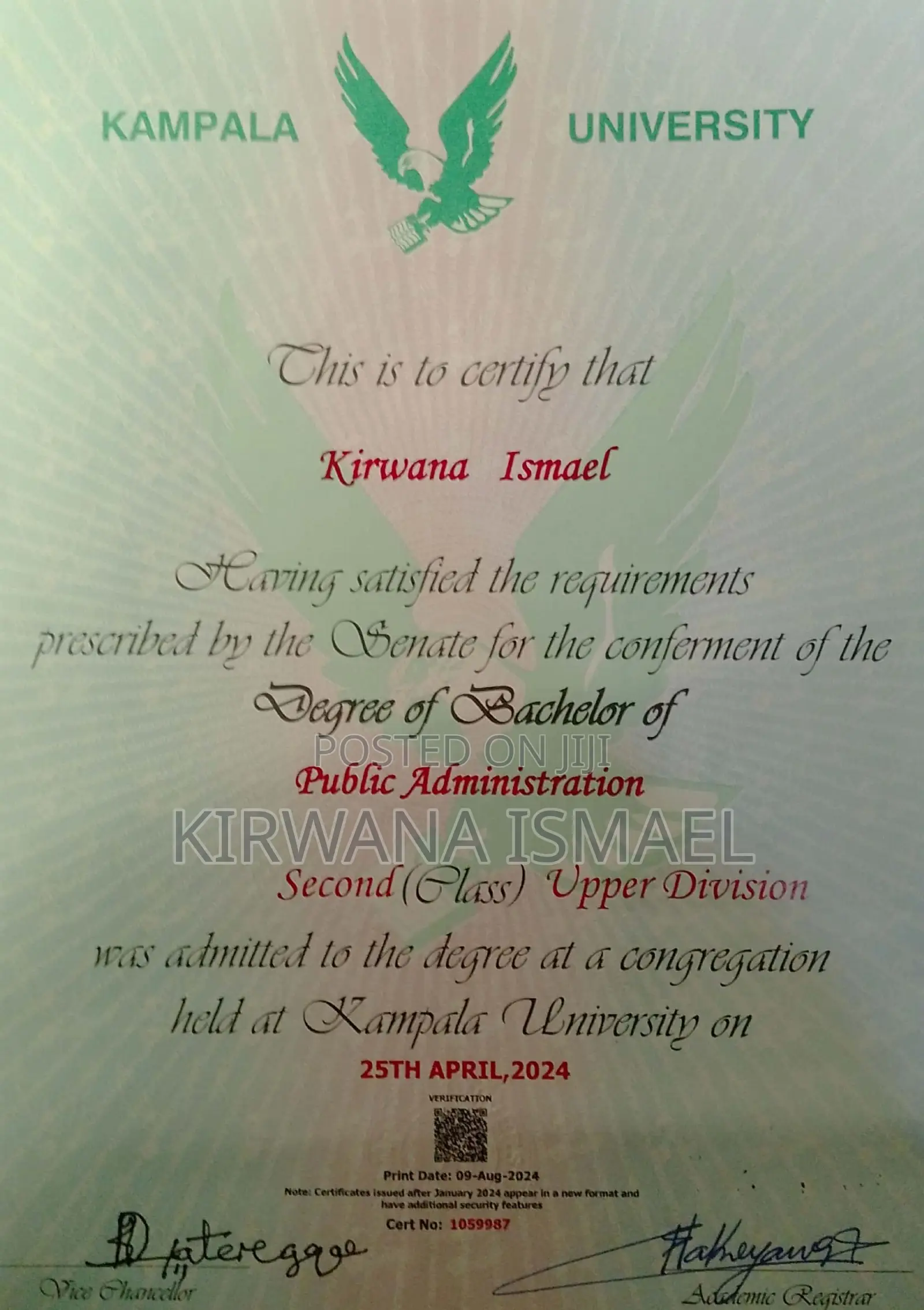 Mr Kirwana Ismael