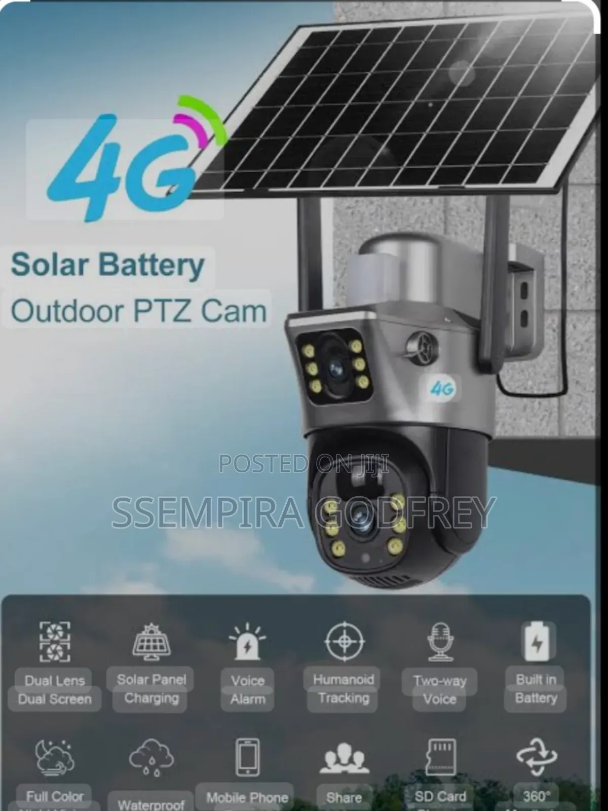 Outdoor PTZ Solar Camera