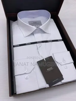 Moss London Plain White Shirt