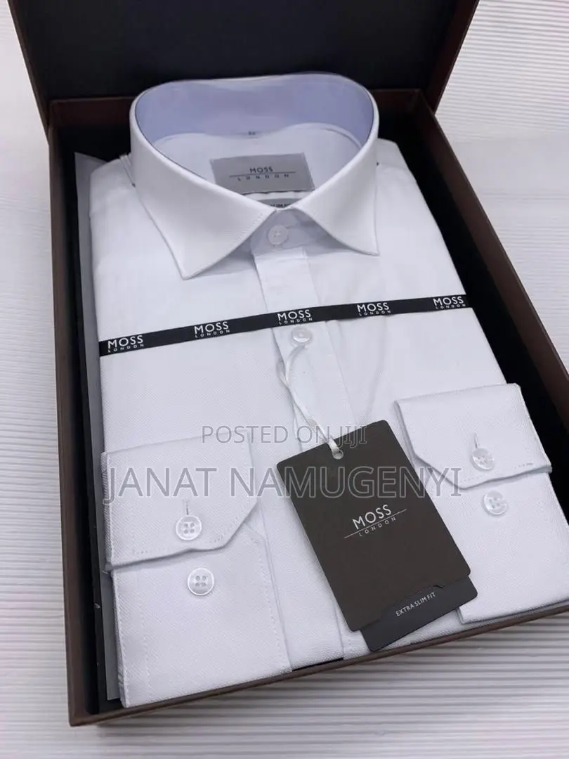 Moss London Plain White Shirt