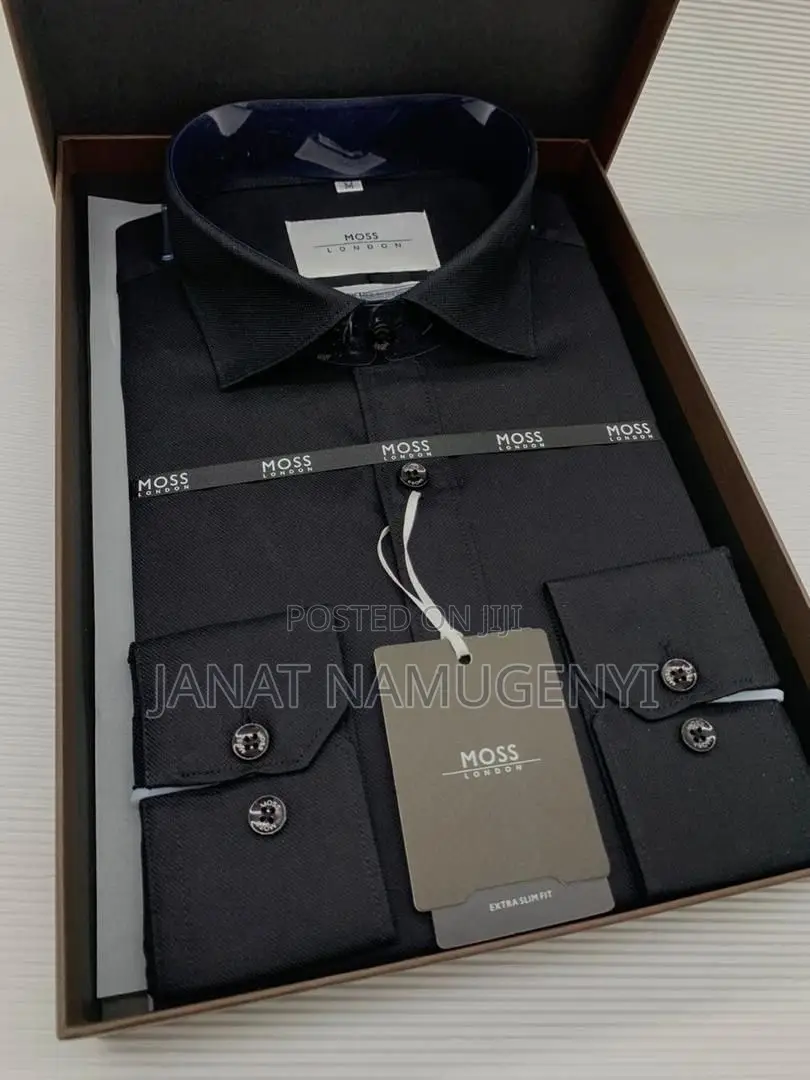 Moss London Plain Black Shirt