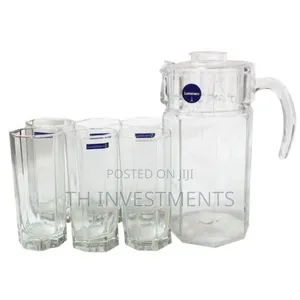 Luminarc 6 Pieces of Juice Glasses Cups and 1 Jar Water Set