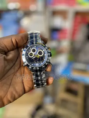 Nf9188 Silver Stainless Steel Dual Time Wrist Watch