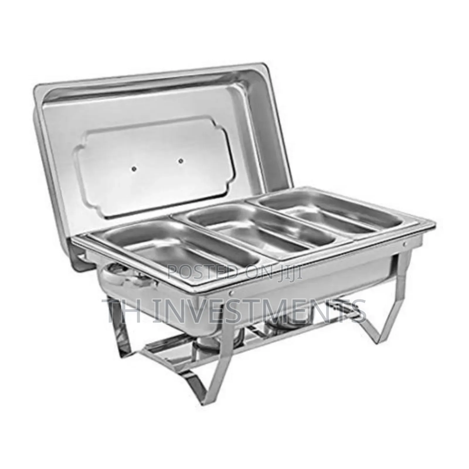 9.5litre Stainless Steel Triple Serving/Chafing Dish