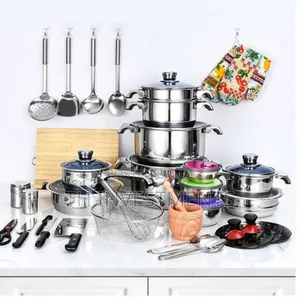 50pcs Stainless Steel Cookware Sets Cooking