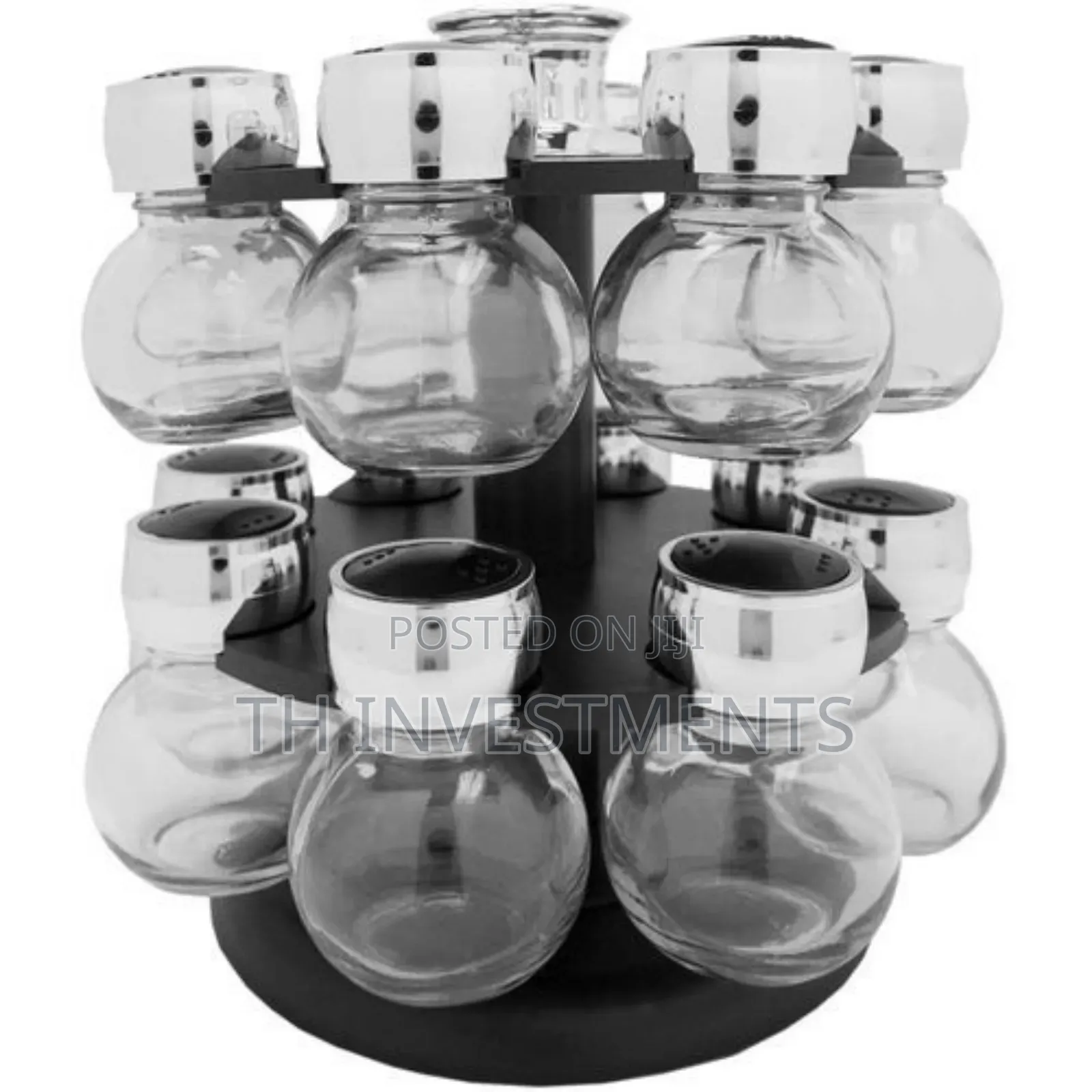 16pc Revolving Jar Kitchen Herbs Spice Rack Countertop 