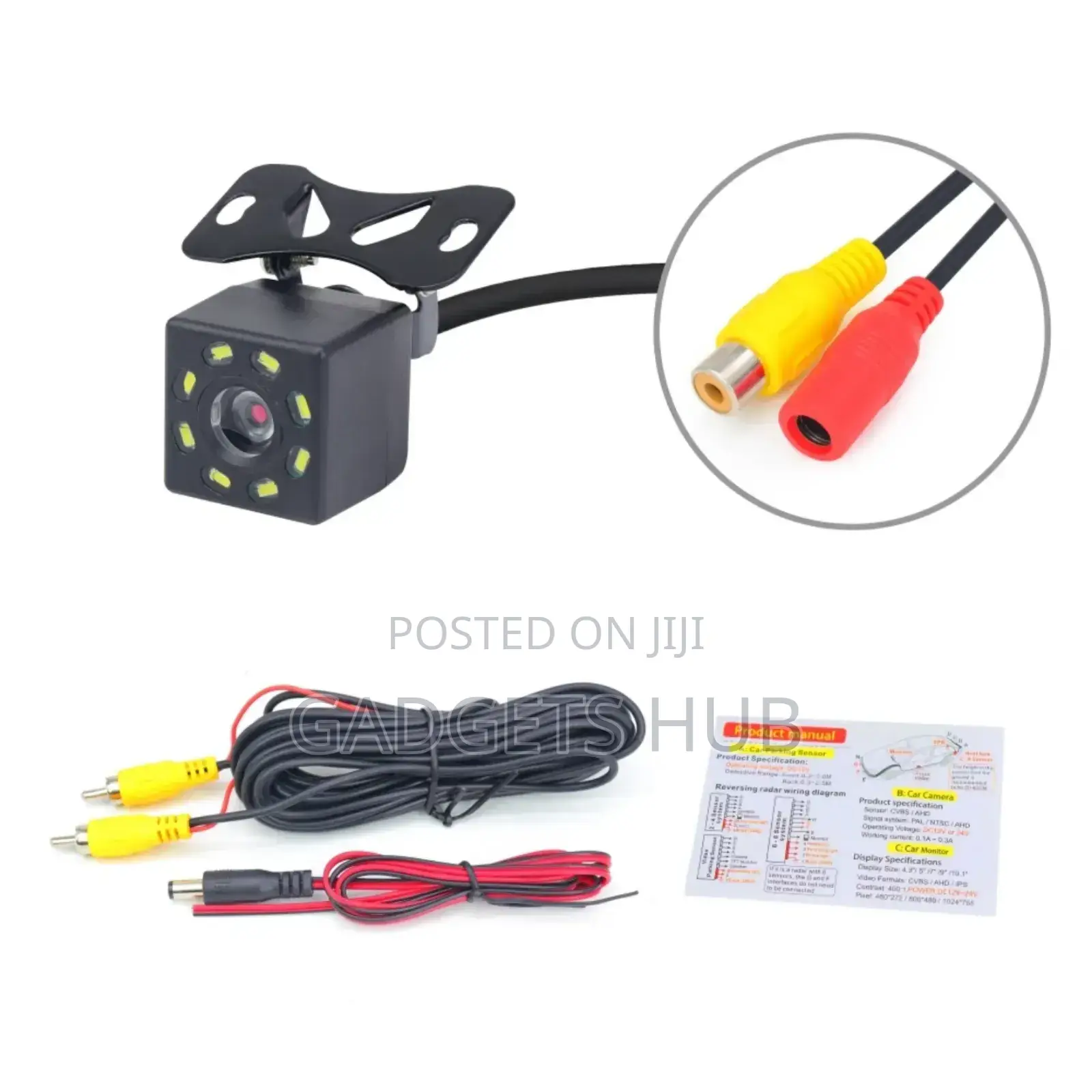 Car Reverse Camera Back Led Round Backup