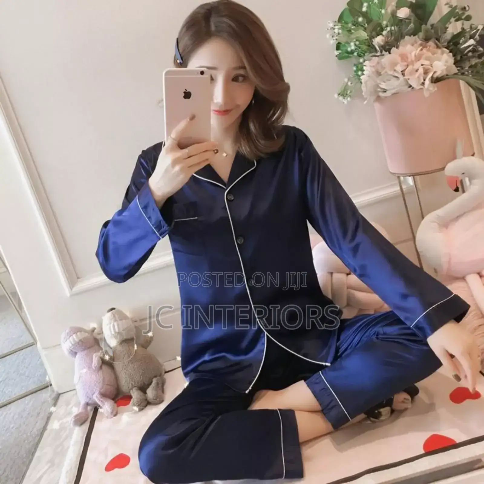 Silk Plain Colour Pajamas