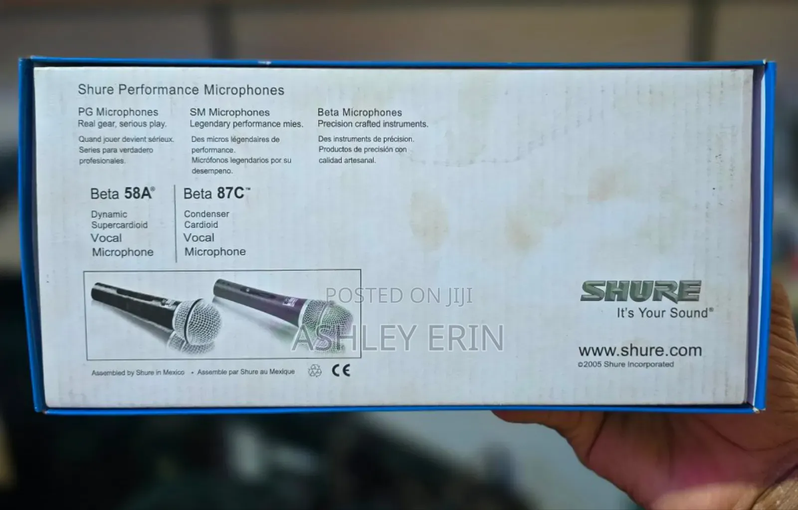 Shure Beta 87c Cardioid Wired Condenser Microphone