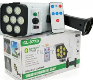 Solar Monitoring Lamp With Remote